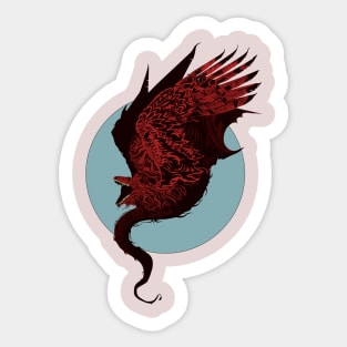 Dragon fire color Sticker